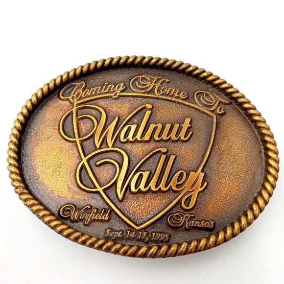 Walnut Valley Bluegrass Festival Vintage 1995 Belt Buckle RARE Winfield Kansas - Picture 5 of 6